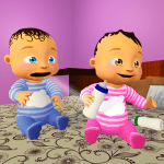 Real Twins Baby Simulator 3D 1.7 MOD Unlimited Money